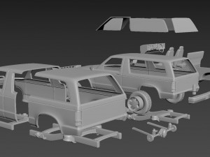 chevrolet blazer s10 1984 3D-Druckmodell