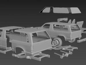 chevrolet blazer s10 1984 3D Print Model