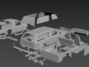 chevrolet blazer s10 1984 3D-Druckmodell