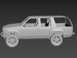 gmc yukon 1999 3D Print Model