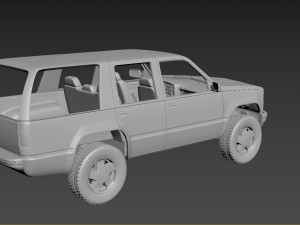 gmc yukon 1999 3D Print Model