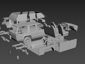 gmc yukon 1999 3D Print Model