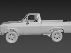 chevrolet c-k regular cab 1986 3D Print Model