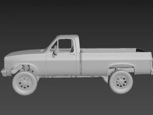 chevrolet c-k regular cab 1986 3D Print Model