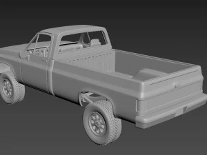chevrolet c-k regular cab 1986 3D Print Model