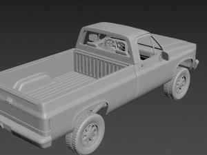 chevrolet c-k regular cab 1986 Model do druku 3D
