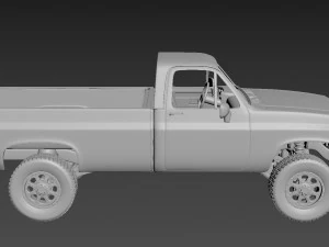 chevrolet c-k regular cab 1986 3D Print Model