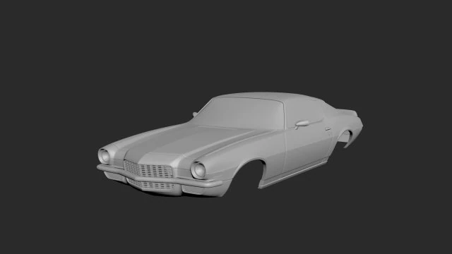 chevrolet camaro 1970 body for print 3D Print Model .c4d .max .obj .3ds .fbx .stl .blend