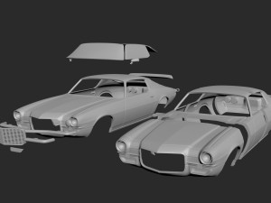 chevrolet camaro 1970 body for print Modelo de Impressão 3D