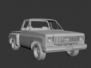 chevrolet c10 1974 3D Принт Модель