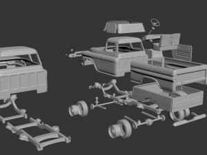gmc 100 1959 3D Принт Модель