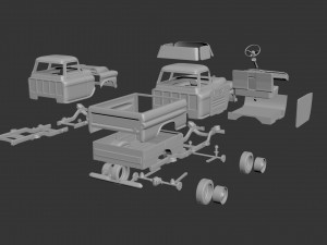gmc 100 1959 3D Принт Модель