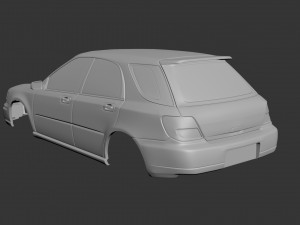 subaru impreza wagon 2000 wrx sti 3D Print Model