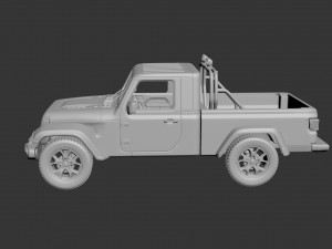 jeep gladiator two-door 3D Принт Модель