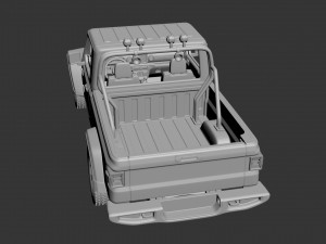 jeep gladiator two-door 3D Принт Модель
