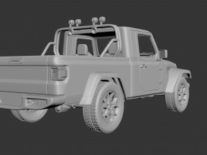 jeep gladiator two-door 3D Принт Модель