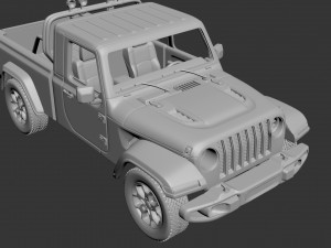 jeep gladiator two-door 3D Принт Модель