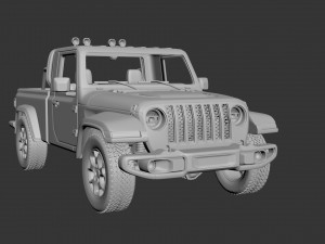 jeep gladiator two-door 3D Принт Модель