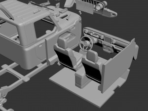 jeep gladiator two-door 3D Принт Модель