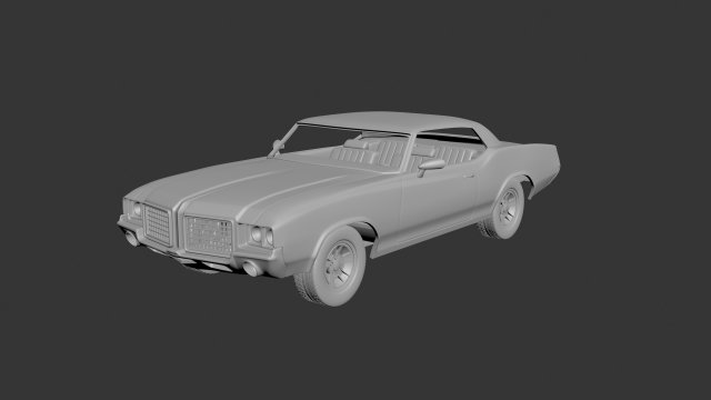oldsmobile cutlass supreme 1972 Modèles 3D en vedette .c4d .max .obj .3ds .fbx .stl .blend 