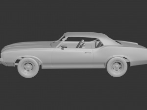 oldsmobile cutlass supreme 1972 Modèles 3D en vedette