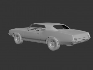 oldsmobile cutlass supreme 1972 Modèles 3D en vedette