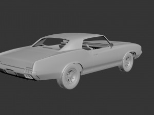 oldsmobile cutlass supreme 1972 Modèles 3D en vedette