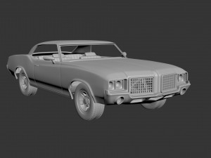 oldsmobile cutlass supreme 1972 Modèles 3D en vedette