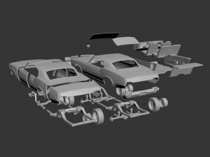 oldsmobile cutlass supreme 1972 Modèles 3D en vedette