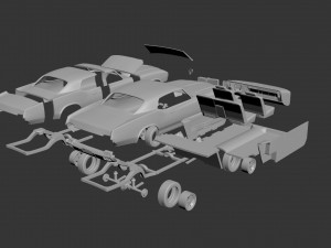 oldsmobile cutlass supreme 1972 Modèles 3D en vedette