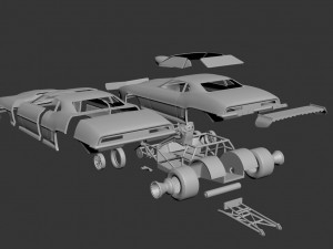 chevrolet camaro pro mod race car 3D Print Model
