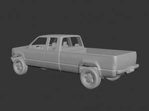 chevrolet c-k 4th gen extended cab 3D Baskı Modeli
