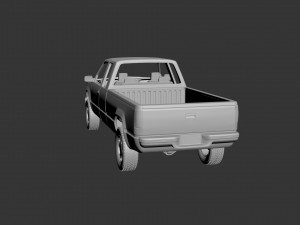 chevrolet c-k 4th gen extended cab 3D Baskı Modeli