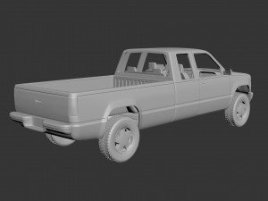 chevrolet c-k 4th gen extended cab 3D Baskı Modeli