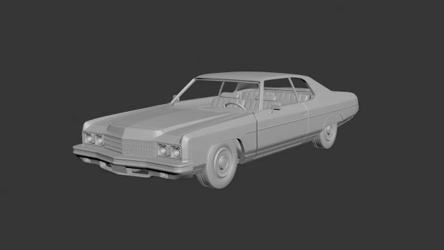 chevrolet caprice 1973 3D Print Model .c4d .max .obj .3ds .fbx .stl .blend