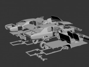 chevrolet caprice 1973 Modèles 3D en vedette