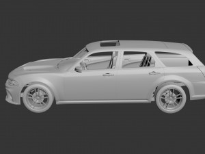dodge charger magnum 3D Print Model