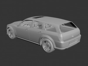 dodge charger magnum 3D Print Model