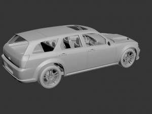 dodge charger magnum 3D Print Model