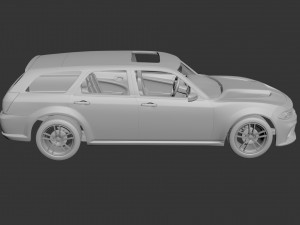 dodge charger magnum 3D Print Model