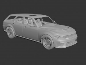 dodge charger magnum 3D Print Model