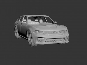 dodge charger magnum 3D Print Model