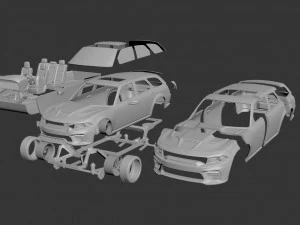 dodge charger magnum 3D Print Model