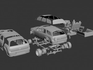 dodge charger magnum 3D Print Model