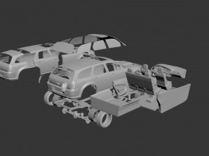 dodge charger magnum 3D Print Model