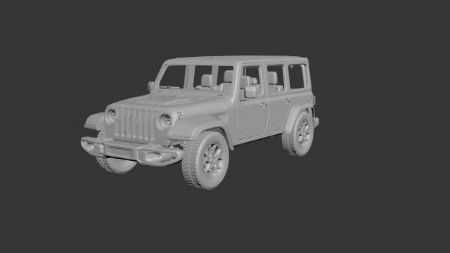 jeep wrangler 2021 3D Print Model .c4d .max .obj .3ds .fbx .stl .blend 