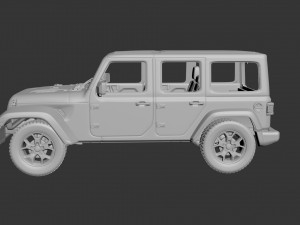 jeep wrangler 2021 Modèles 3D en vedette