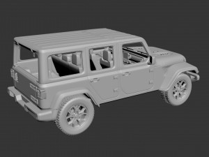 jeep wrangler 2021 Modèles 3D en vedette