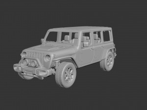 jeep wrangler 2021 Modèles 3D en vedette