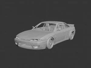 nissan silvia s14 rocket bunny 3D Print Model